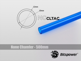 Bitspower None Chamfer Ice Blue Acrylic Tube Size Od 12 X 500mm Bp-ncclt12acibl-l500
