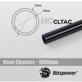 Bitspower None Chamfer Black Acrylic Tube Size Od 12 X 1000mm Bp-ncclt12acbk-l1000