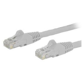 Startech 0.5m White Cat6 Ethernet Patch Cable With Snagless Rj45 Connectors N6patc50cmwh