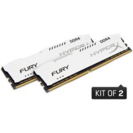 Kingston 16gb 2666mhz Ddr4 Cl16 Dimm (kit Of 2) 1rx8 Hyperx Fury White Hx426c16fw2k2/16