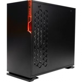 IN WIN INWIN 101 BLACK ATX CASE WINDOW TEMPERED GLASS RED LED INWIN LOGO NO PSU 101-BLACK