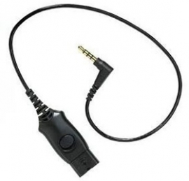 Plantronics Cable, Mo300, Qd To 3.5mm Connects H-top To Iphone & Blackberry 38541-02