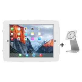 Compulocks Secure Space Enclosure With 360 Degree Counter Stand For Ipad Pro 10.5in - White