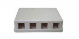 4cabling 4 Port Keystone Surface Mount Box 016.008.0003