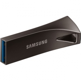 Samsung 256gb Bar Plus Usb Drive Titan Gray Metallic Chassis Usb3.1 Up To 300mb/s 5 Years Warranty