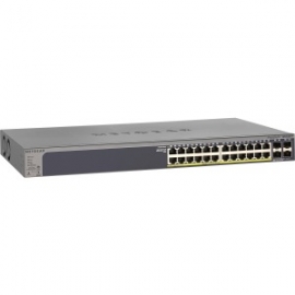 Netgear Gs728tpv2 24-port Gigabit Poe+ Ethernet Smart Managed Pro Switch With 4 Sfp Ports 190w