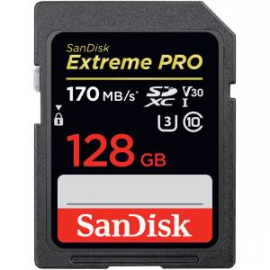 Sandisk Extreme Pro Sdxc Sdxxy 128Gb V30 U3 C10 Uhs-I 170Mb/ S R 90Mb/ S W 4X6 Lifetime Limited