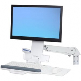 Ergotron Styleview Sit-stand Combo Arm Bright White Texture 45-266-216