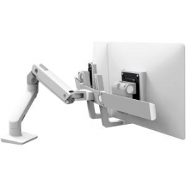 Ergotron Hx Desk Dual Monitor Arm Ergotron Silver Metallic 45-476-231