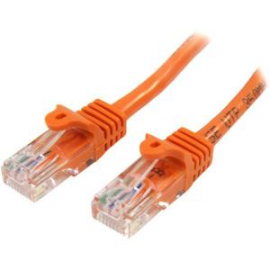 Startech 5m Orange Cat5e Ethernet Patch Cable With Snagless Rj45 Connectors 45pat5mor