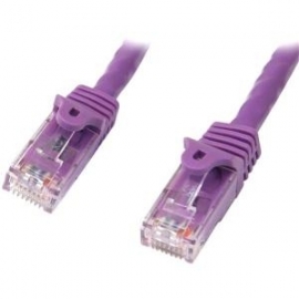 Startech 7m Purple Cat5e Ethernet Patch Cable With Snagless Rj45 Connectors 45pat7mpl