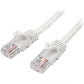 Startech 7m White Cat5e Ethernet Patch Cable With Snagless Rj45 Connectors 45pat7mwh