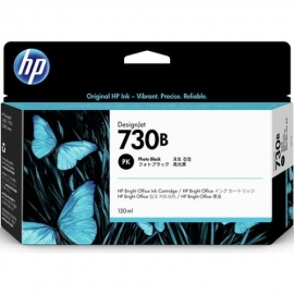 HP 730B 130-ml Photo Black DesignJet Ink Cartridge 3ED43A