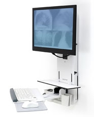 Ergotron Patient Room Vl18 Sts Wm Bright White 61-080-062