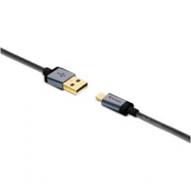 Verbatim Metallic Charge&sync Microusb Cable - Black 120cm 64705