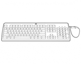 Hp Usb Bfr-pvc Ap-intl Keybrd/ Mouse Kit 672097-373