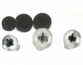 Plantronics Eartip Kit, 2 Tips + Cushions, Friction Ring, Windscreen:w430, Cs530, Wo200, Cs70