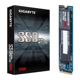 Gigabyte Ssd M.2(2280) Nvme Pcie 3X4 128Gb Read:1550Mb/ S(100K Iops) Write:550Mb/ S(130K Iops) 2.2W 5 Years Limited Warranty Gp-Gsm2Ne3128Gntd