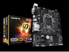 GIGABYTE Intel H310 Ultra Durable Lga1151 2Xddr4 1Xd-Sub 1Xdvi 1Xhdmi 3Xpci-E Matx 1Xm.2 4Xsata 3 Years Warranty Ga-H310M-S2H-2.0