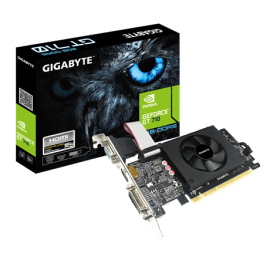 GIGABYTE NVIDIA, GT 710, D5, 954MHz, 2GB GDDR5, 1xHDMI, 1xDVI, 1xD-Sub, Low Profile, 1xFan, 300W, 3 Years Warranty GV-N710D5-2GIL