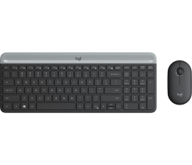Logitech Slim Wireless Keyboard And Mouse Combo Mk470 Black 920-009182