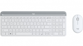 Logitech Slim Wireless Keyboard And Mouse Combo Mk470 White 920-009183