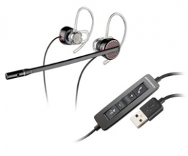 Plantronics Blackwire C435 Stereo Ear-bud Usb Pc Headset, Travel Case, Uc 85800-01
