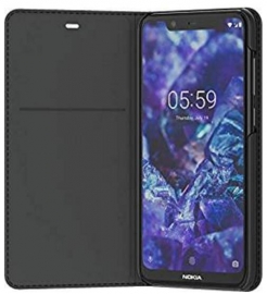 Nokia 5.1 Plus Flip Cover Black 8p00000015