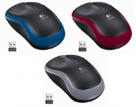 Logitech M185 Wireless Mouse - Red 910-002503