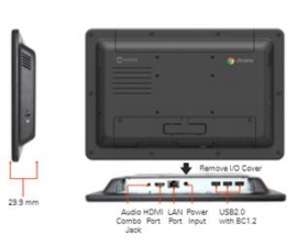 Aopen Chromebase Mini-10" Alio Touch Quad-core Cortex-a17 16gb Front Panel Water Resistant Need