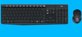 Logitech Mk315 Quiet & Durable Wireless Keyboard & Mouse Combo Media Key Long Battery Life Comfortable