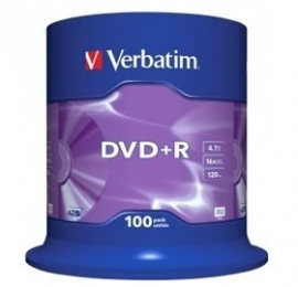 Verbatim Dvd+r 4.7gb 100pk Spindle 16x 95098 194757