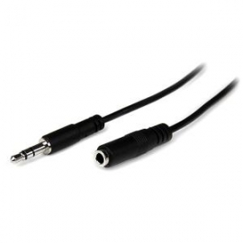 Startech Startech 1m Slim 3.5mm Stereo Extension Audio Cable - M/f - Mini Stereo Extension - 3.5mm