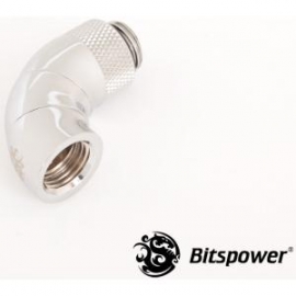 Bitspower G1/4 Triple Rotary 90d Ig1/4 Extender Slv 90-degree Type With Triple 360-degree Rotation. True Hi-flow Design With Hi-quality Brass Bp-90r3