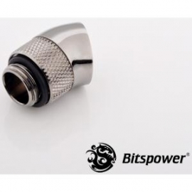 Bitspower G1/4 Rotary Ig1/4 Extender 30-degree Type With 360-degree Rotation.true Hi-flow Design With Hi-quality Brass Material. High Durabili Bp-bs30r