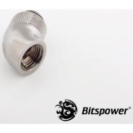 Bitspower G1/4 Rotary Ig1/4 Extender 60-degree Type With 360-degree Rotation. True Hi-flow Design With Hi-quality Brass Material. High Durability Nickel Finished In Black Sparkle Color. Hiding O-ring Design. Bp-bs60r