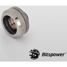Bitspower Enhanced Fitting For Multi-link Extension Application Via Acrylic Tube Od 16mm. True Hi-flow Design With High Quality Brass Material. High Durability Nickel Finished In Black Sparkle Color. Bp-bseml16