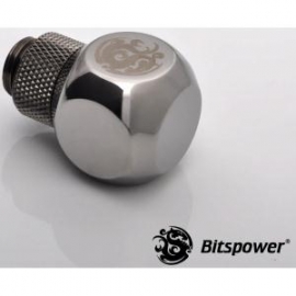 Bitspower G1/4 L-rotary Ig1/4x1 Extender Black True Hi-flow Design With Hi-quality Brass Material. With 360-degree Rotation. Nickel Finished Bp-bslr-c