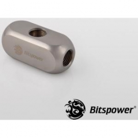 Bitspower Multi-f Block Black Inner G1/4x5 True Hi-flow Design With Hi-quality Brass Material. Nickel Finished In Black Sparkle Color.  Bp-bsmtfmb