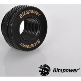 Bitspower G1/4 Silver Shining Casetop Water-fill Set. Nickel Finished In Black Sparkle Color. Sealed O-ring Included. For Through Hole Applica Bp-bswp-c04