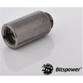 Bitspower Ig1/4 Extender 30mm Black True Hi-flow Design With Hi-quality Brass Material. High Durability Nickel Finished In Black Sparkle Color Bp-bswp-c63