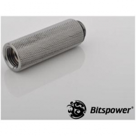 Bitspower Ig1/4 Extender 50mm Black True Hi-flow Design With Hi-quality Brass Material. High Durability Nickel Finished In Black Sparkle Color Bp-bswp-c65