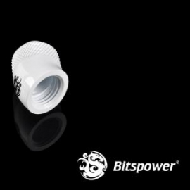 Bitspower G1/4 Rotary Ig1/4 Extender 30-degree Type With 360-degree Rotation.true Hi-flow Design With Hi-quality Brass Material.  Bp-dw30r