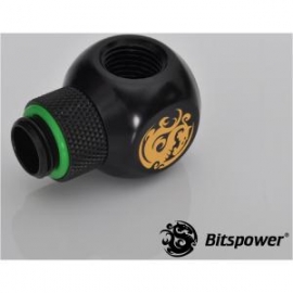 Bitspower G1/4 T-rotary Ig1/4x2 Extender Black True Hi-flow Design With Hi-quality Brass Material. With 360-degree Rotation. Nickel Finished I… Bp-mbtr-c