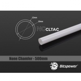 Bitspower None Chamfer Deluxe White Acrylic Tube Size Od 16 X 500mm Bp-ncclt12acwh-l500