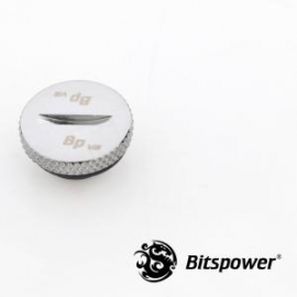 Bitspower G1/4 Low-profile Stop Fitting V2 Sliver 3mm Stop Fitting Design For Thread G1/4 With Muti-function Application. High Durability Sliver Bp-wtp-c09v2