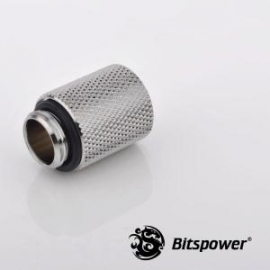 Bitspower Ig1/4 Extender 20mm Sliver True Hi-flow Design With Hi-quality Brass Material. High Durability Nickel Finished In Silver Shining Bp-wtp-c61
