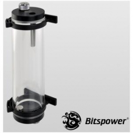 Bitspower Multi -flow Design Reservoir Made Of High Quality Acrylic. Simple Air Exhaust Design Allows Quick Release Of Air Pressure In The Bp-wtzm200pv2-clbk