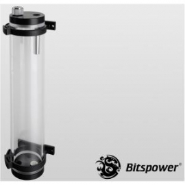 Bitspower Multi -flow Design Reservoir Made Of High Quality Acrylic. Simple Air Exhaust Design Allows Quick Release Of Air Pressure In The Bp-wtzm250pv2-clbk