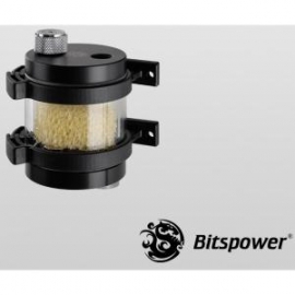 Bitspower Multi -flow Design Reservoir Made Of High Quality Acrylic. Simple Air Exhaust Design Allows Quick Release Of Air Pressure In The Bp-wtzm50pv2-clbk